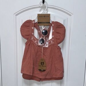 Rabbit + bear 100% organic cotton 3 piece set size 3T NEW
